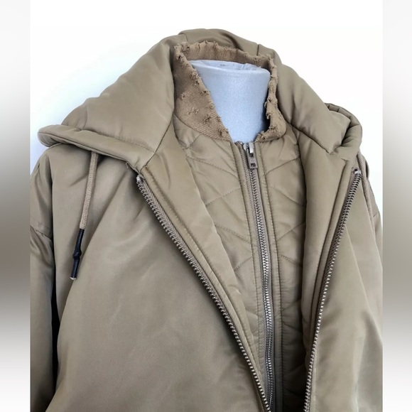 IRO tan oversized bomber jacket - Picture 9 of 12